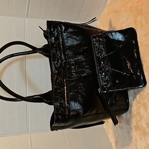 (EUC) PATENT LEATHER VINCI PURSE